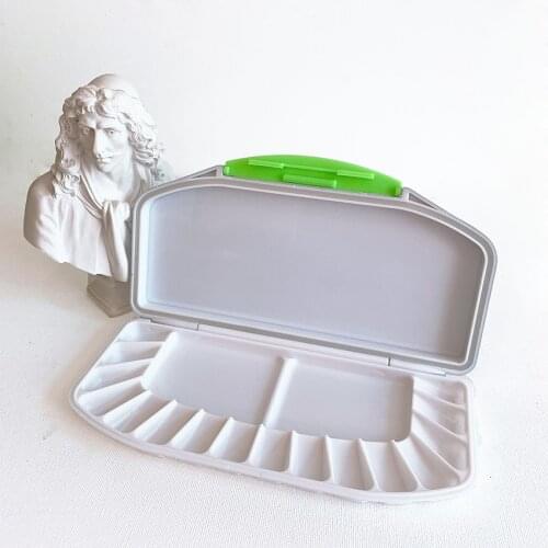 16 Colors Drawing Painting Palette Leak-proof Solid Paint Palette Box Art Supplies for Acrylic Painting Oil Paint Art Stationery