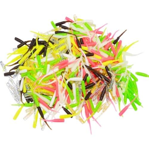 AR83 Soft Plastic Fishing Lure Soft Silicone Single Worm Plastic Fishing Baits Fish Lure Pin Tail Soft Lure