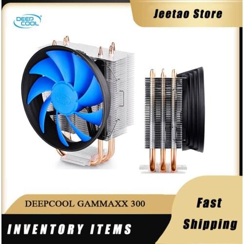 DEEPCOOL GAMMAXX 300 CPU radiator 3 heat pipe12 cm PWM silent fan bottom direct touch cooling suitable for Intel 1155 AMD AM3