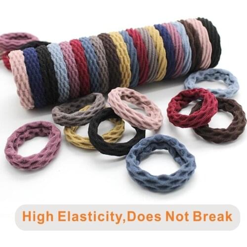 10PCS/Set Fashion Korean Elastic Hair Bands For Womens High Elastic Hair Circle Hair Rope Hair Accessories Headwear Headdress