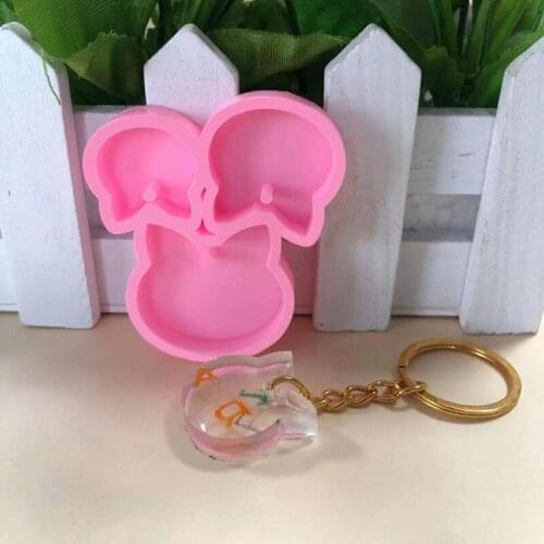 DIY Shiny Glossy Fish Tag Keychain Mold Charms Mould Resin Epoxy Jewelry