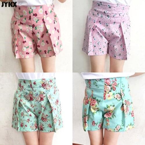 Girls Shorts Summer 2021 All-match Childrens Outer Wear High Stretch Printed Shorts Thin Baby Hot Pants