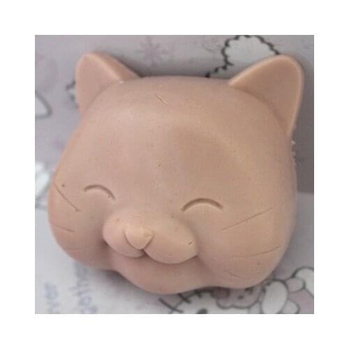 C232 Lovely cat head Art Silicone Soap mold Craft Molds DIY Handmade soap molds