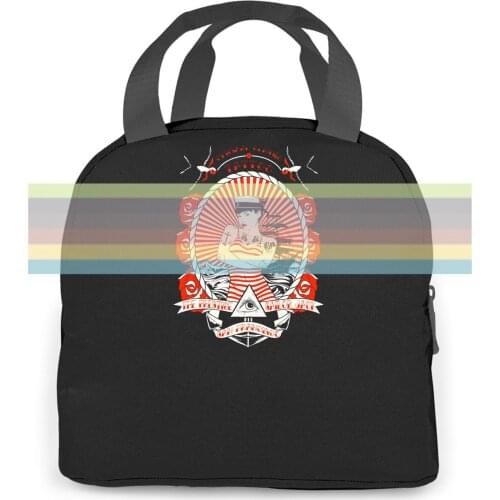 Veloci Mens Sailor Tattoo Sexy Pin Up Retro Rockabilly Jerry 3D Hot Cheap Male women men Portable insulated lunch bag school
