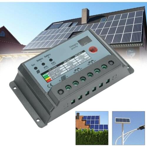 20a Solar Panel Dual Battery Regulator Mppt Charge Controller For 12v/24v Batteries With Lcd Displaying Running Status