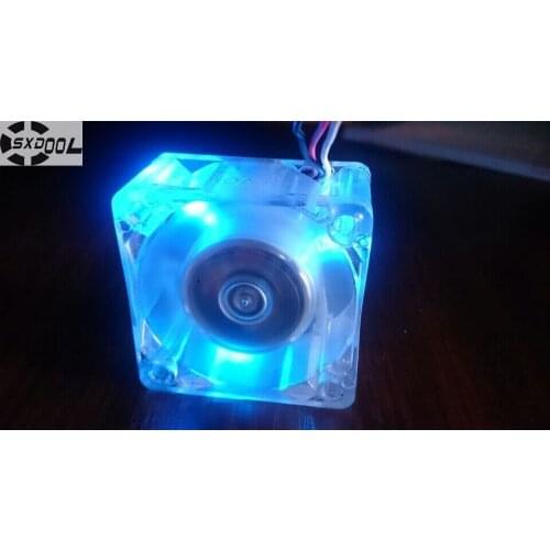 SXDOOL Computer LED light cooling fan DASA0420R2M -001 P/N E43121-001 4cm 40mm DC 12V 0.15A 40*40*20mm