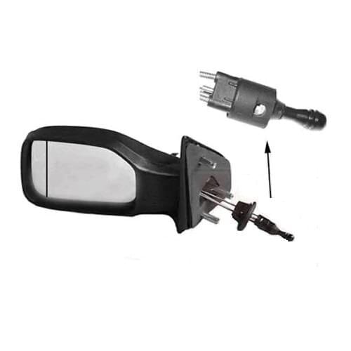 EXTERIOR REAR VIEW MIRROR MEKANİK ASFERİK LEFT PEUGEOT 106 1993-2003 8148.Q 477722891
