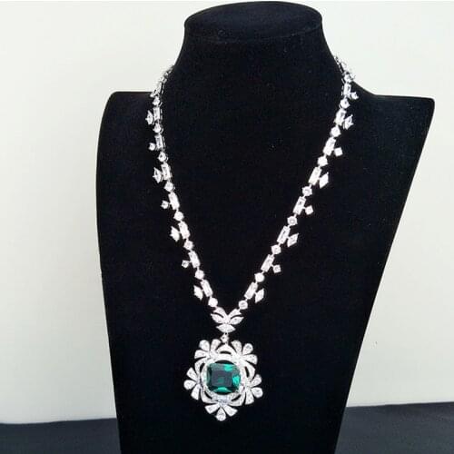 YPAY8 Fashion S925 sterling silver Ladies Hot Brand Colorful Zircon Top Quality For Women Shape Party High-end Necklace Jewelry