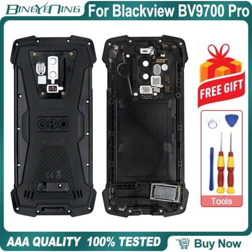 100% New Original Battery cover Back housing case with Loud Speaker For Blackview BV9700 Pro Repair Replacement Accessories Part