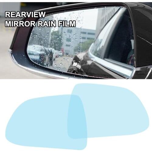 2pcs Car Rainproof Anti-Fog Nano-Coated Hydrophilic Rearview Mirror Film Protective Film for Tesla Model 3/Y/S/X Car Accessories