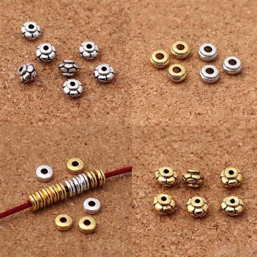 20pcs/lot Antique Silver Color Handmade Craft Charm Metal Beads Lantern Shape Bead Spacers Fit Bracelets Necklace DIY Jewelry