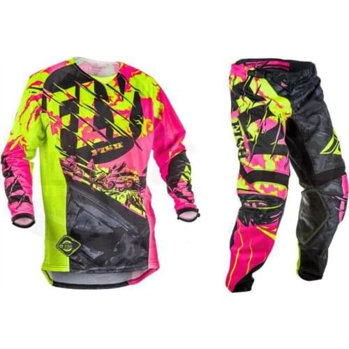 2017 Fly Fish Pants & Jersey Combos Motocross MX Racing Suit Motorcycle Moto Dirt Bike MX ATV Gear Set