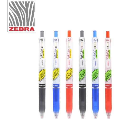 3Pcs ZEBRA Quick-drying Gel Pen JJ77 Business Office Signature Pen 0.5mm/0.4mm Student Exam Special Press Non-stick Pen Writing