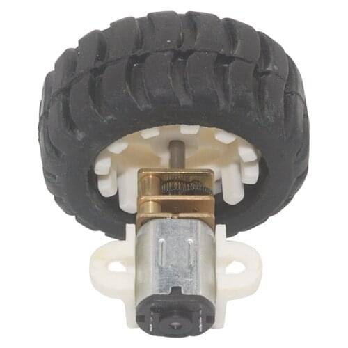 3V 7.5rpm to 1500rpm Micro gear motor with 42mm wheel kit for Hobby RC Vehicle toy car smart robot motor for electric vehicle