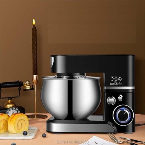 5.5L large capacity bowl Stainless steel Blender 6-speed Kitchen chef Electric Food Stand Mixer Egg Whisk Dough Cream mixing