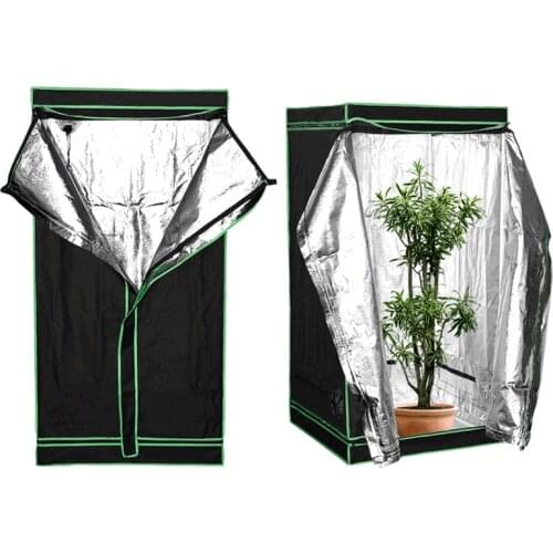 80*80*160cm Grow Tent 600D Mylar Non-Toxic Hydroponics Plant Indoor Home Growing Box House Garden Grow Room for LED Light