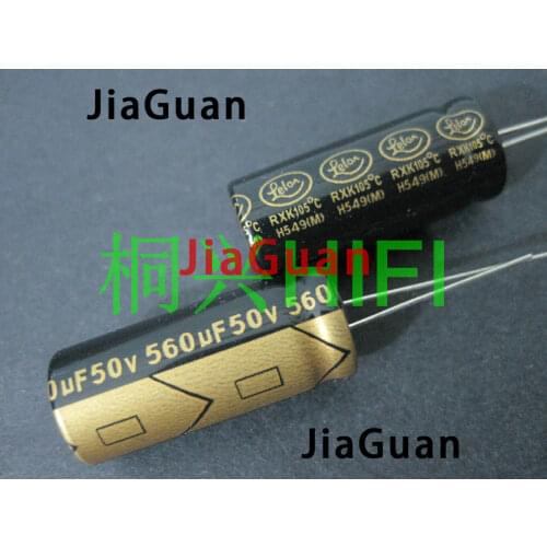 20PCS LELON RXK 50V560UF 12.5x30mm Aluminum Electrolytic Capacitor 560uF/50V Low ESR Long Life 560UF 50V Lelon