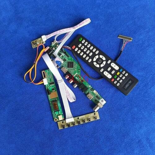 Analog For HT14X19/HT14X1B/IAXG15H/IAXG15S 1CCFL LVDS 30 Pin HDMI-compatible USB AV VGA LCD monitor controller card 1024*768 Kit