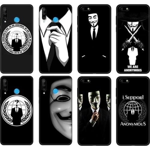 Black tpu Case For Huawei Honor 20 Lite 10 10i 20S 30S 30 Case Honor 7A 5.45 7s 7C 5.7 Case Cover Anonymous