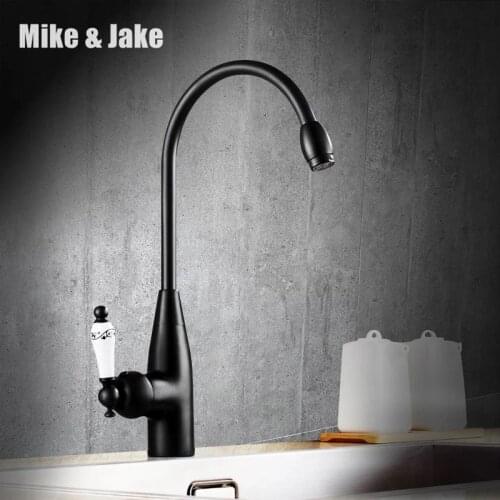 Black ceramic Kitchen faucet Antique bronze Brass Bathroom kitche sink mixer Vanity Sink Mixer Tap Single Handle cocina