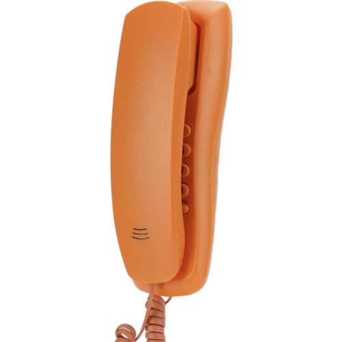 Kx-T628 Home Office Portable Thin Telephone Single Line Corded Desk Phone Orange telefon for Home Office Hotel