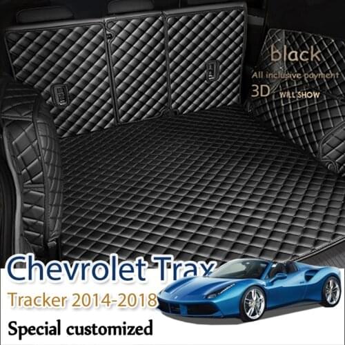The Trunk Cargo Leather Liner Car Trunk Mat Cargo Compartment Floor Carpet Mud For Chevrolet Trax Tracker 2014-2018