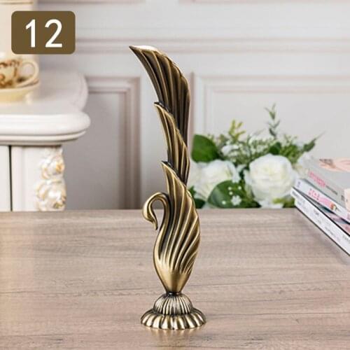 Creative European zinc alloy small vase metal crafts gifts high-end home decoration decoration restaurant