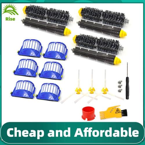 HEPA Filter Main & Side Brush Set for iRobot Roomba 600 Series 605 615 616 620 621 631 651 650 690 680 Robotic Vacuum Cleaner
