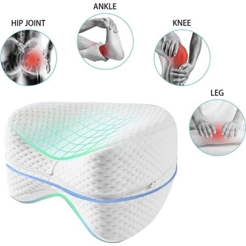 Orthopedic Pillow for Sleeping Memory Foam Leg Positioner Pillows Knee Support Cushion Between The Legs For Hip Pain Sciatica