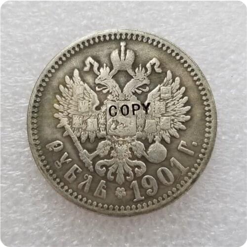 1901 RUSSIA 1 ROUBLE COPY commemorative coins-replica coins medal coins collectibles