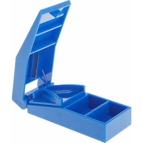 Medicine Pill Splitter Portable Storage Box Holder Tablet Cutter Compartment Tablet Container Cutting Drugs Dropshipping