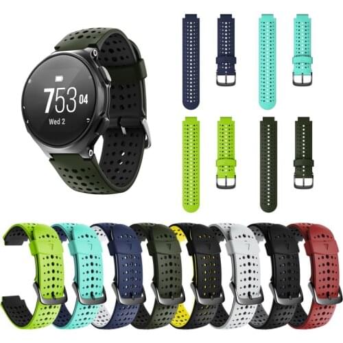 JKER Replacement Silicone Watch Band for Garmin Forerunner 230 / 235 / 220 / 620 / 630 / 735XT Watch Outdoor Sport Watch Strap