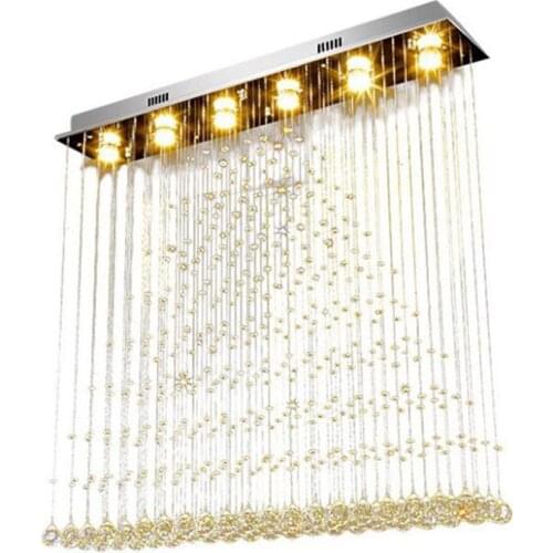 L100*W20*H100cm Modern Raindrop Chandelier Lighting Flush mount LED Ceiling Light Fixture for Dining Room Kitchen living room