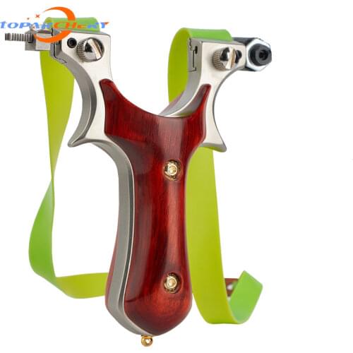 Toparchery Slingshot with Rubber Band Catapult Kids Outdoor Shooting Game Slingshot