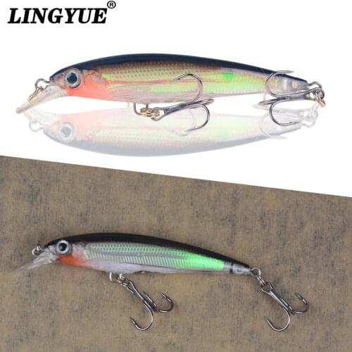 1pc Small Slowly Sinking Minnow Fishing Lure Laser Body Wobbler Hard Crankbait Fishing Bait Rattlin Lures Jerbait Swimbait Pesca
