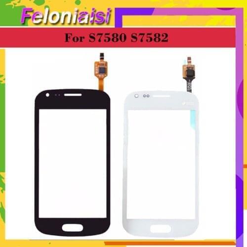 10pcs/lot For Samsung Galaxy Trend Plus DUOS 2 GT S7580 S7582 7580 7582 LCD Touch Screen Digitizer Sensor Outer Glass Lens Panel