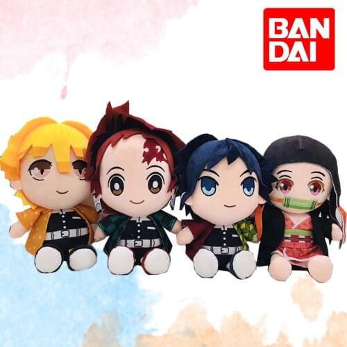 20cm Japan Anime Demon Slayer Kamado Tanjirou Nezuko Agatsuma Zenitsu Tomioka Giyuu Stuffed Animals Plush Toys Christmas Gift