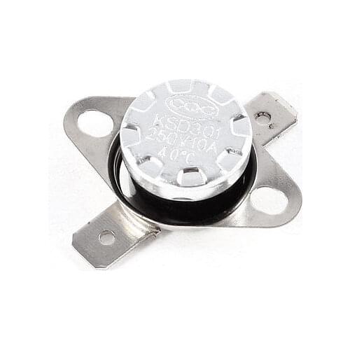 40C NC Temperature Control Switch Thermostat Auto Reset 2-Terminal KSD301