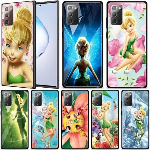 Disney Tinkerbell princess for Samsung Galaxy Note 20 Ultra 10 Lite Plus 9 8 5G A70 A50 A40 A30 A20 Tempered Glass Phone Case