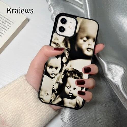 Krajews Creepy Dolls coque Phone Case for iPhone 12 mini 5 6S 7 8 PLUS X XS XR 11 PRO MAX SE 2020 Back Cover Funda Shell