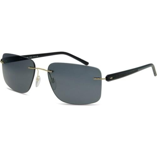 Desinger Men High Quality Nylon 2.0 Thick Polarized Lens Rimless Driving Sport Sunglass Lightweight With Case