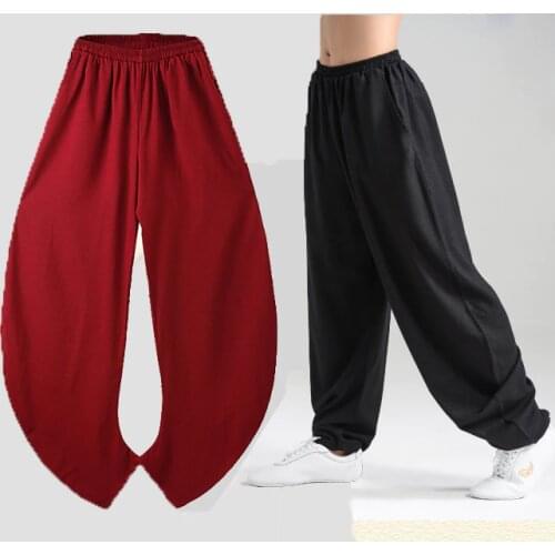 New Elasticity Flax Tai Chi Kung Fu Martial Art Yoga Pants