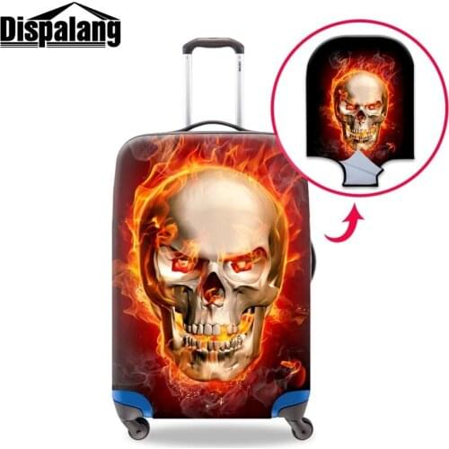 Many Patterns Elastic Luggage Protective Cover Suitcase Protector Covers Fashion 3D Skull Printed Personalized Travel Accessory