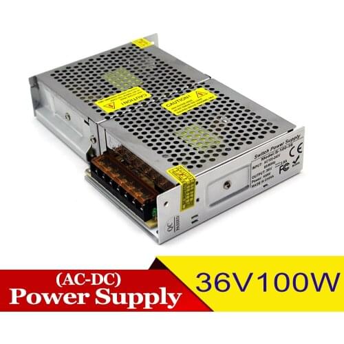 Variable DC36V Switching Power Supply 100W LED Driver 110V 220V AC-DC 36V SMPS for LED Strip Light Display CCTV Stepper Print