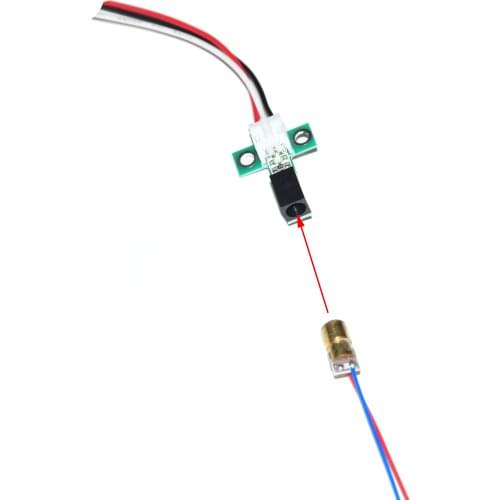 DC5V point laser detector sensor alarm detect distance max 10m