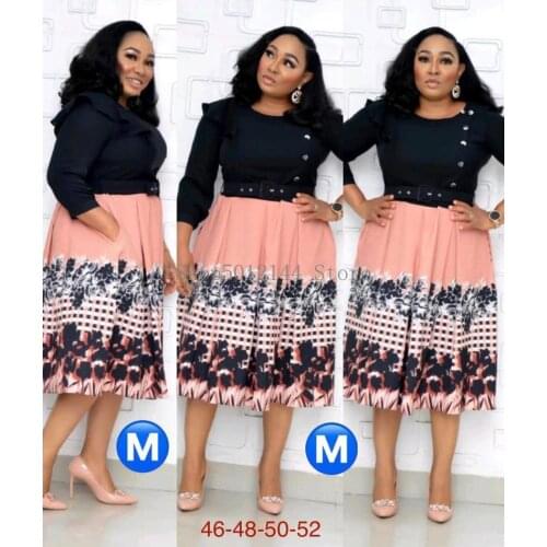 2XL-6XL2021 fashion style african women printing plus size dress african dresses for women african clothing