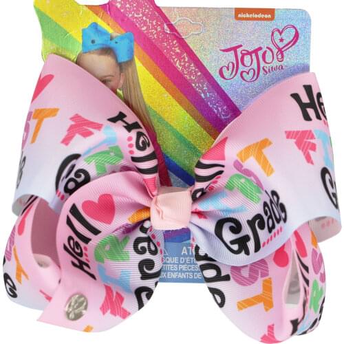 NEW 3.5/5/6/8inch Ribbon Back to school Hair Bows for Girls Bows Alligator Clips Barrettes Accessories headwear Best Gift