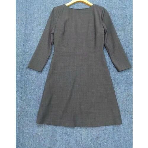 Pay homage to the classic 2021 new womens th wool blended slim fabric soft and comfortable dress