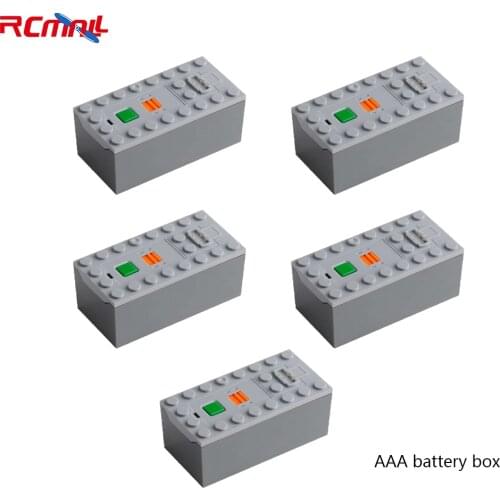 RCmall 5Pcs AAA battery box(not include battery) Compatible legoeds motor multi motor PF model