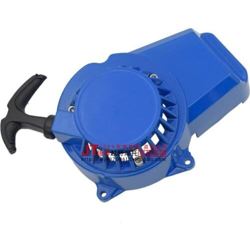 Blue Pull Starter Start Aluminum Thicken for 47cc 49cc Gas Minimoto Pocket Bike Mini Dirt Bike Crosser Quad Atv Motorcycle